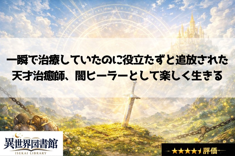 一瞬で治療していたのに役立たずと追放された天才治癒師、闇ヒーラーとして楽しく生きる