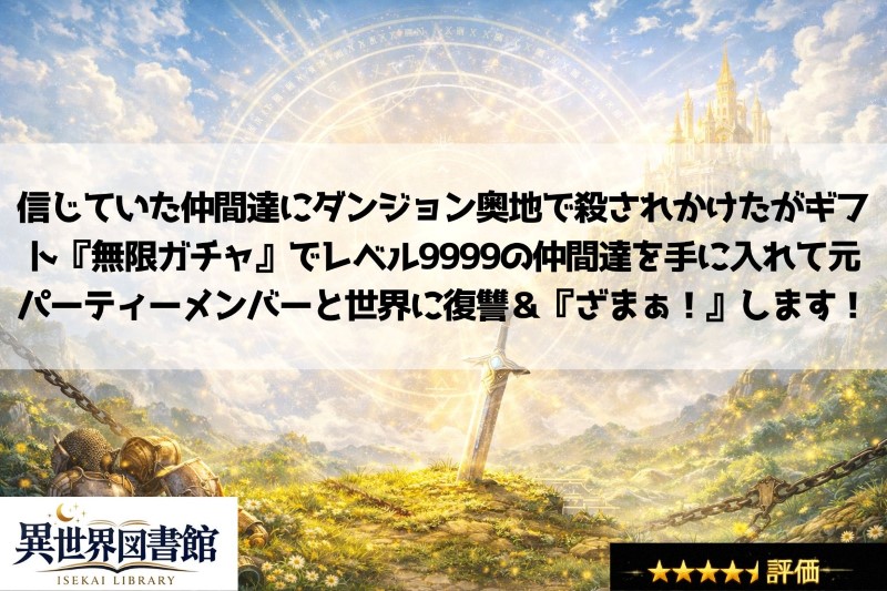 信じていた仲間達にダンジョン奥地で殺されかけたがギフト『無限ガチャ』でレベル9999の仲間達を手に入れて元パーティーメンバーと世界に復讐＆『ざまぁ！』します！
